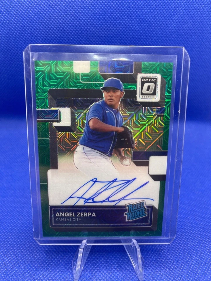 2022 Optic /88 Green Mojo Auto Rated Rookie Angel Zerpa+Mosaic Prizm Base Auto - Image 2 of 4