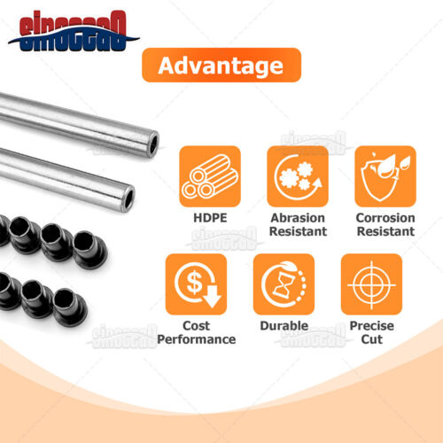 HDPE A Arm Bushing Replaecment Sleeves Kits for Polaris Ranger XP 800/Crew 10-14 - Picture 3 of 6