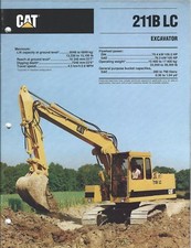 Equipment Brochure - Caterpillar - 211B LC - Excavator - 1990 (E4206)