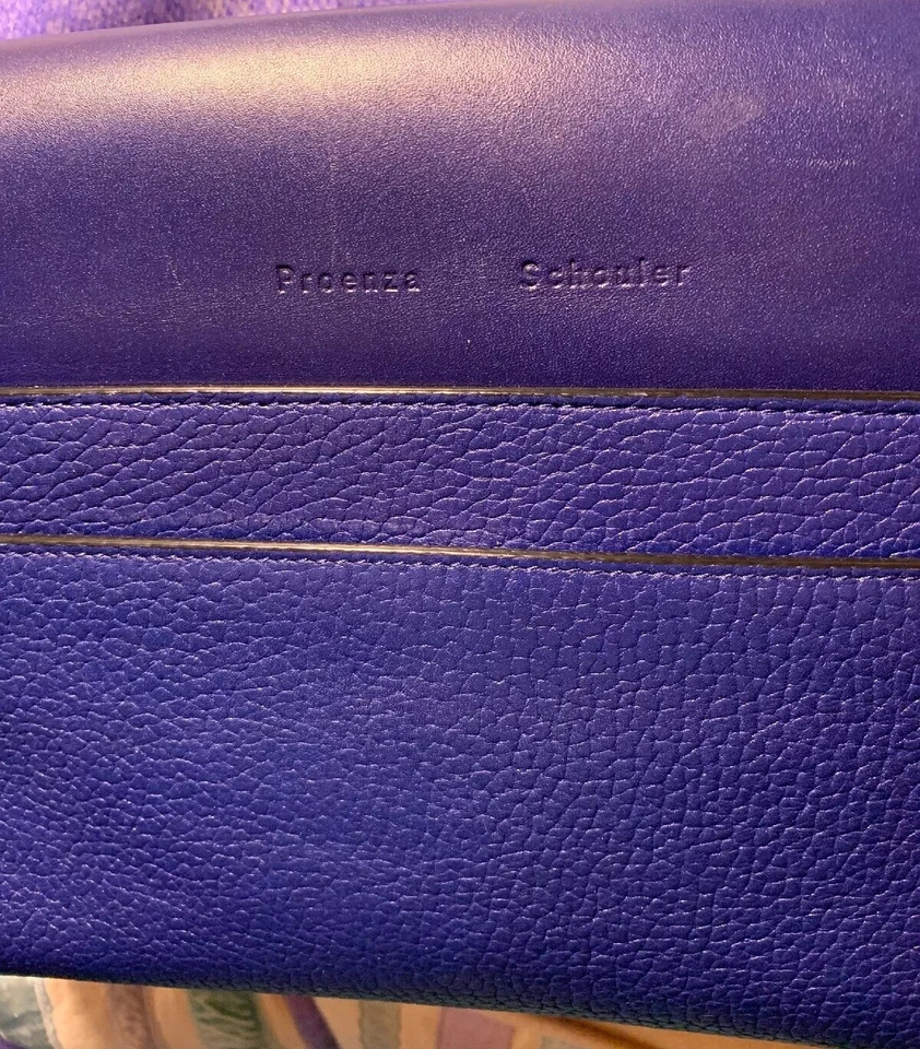 Bolsa de ombro/transversal Proenza Schouler Blue Elliot. Camurça/Couro, Excelente - Imagem 3 de 4