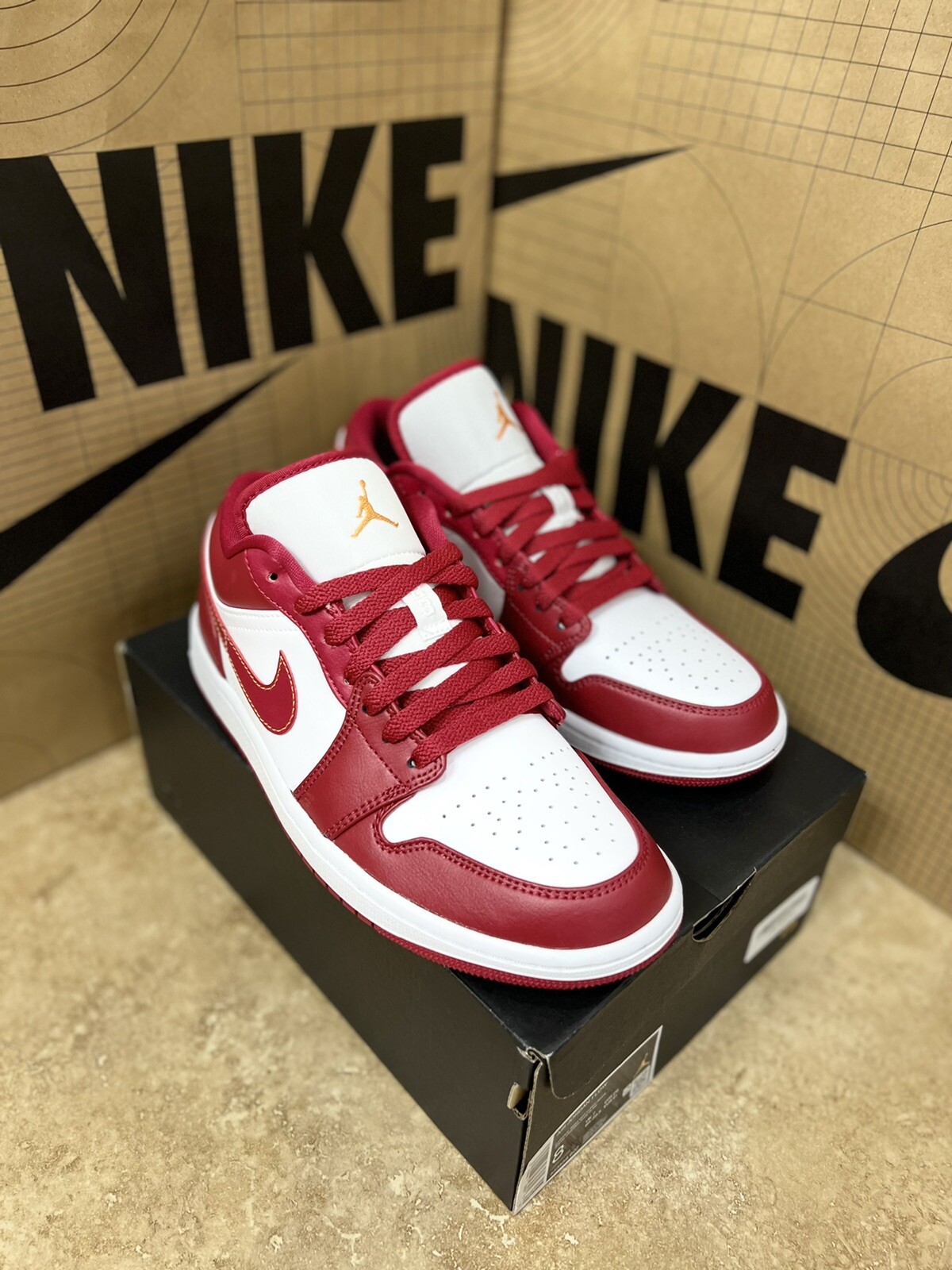 Jordan Retro 1 Low Cardinal Red - Men 