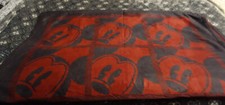 Disney Parks Mickey Mouse Red  Gray Soft Blanket Throw 45" x 60"