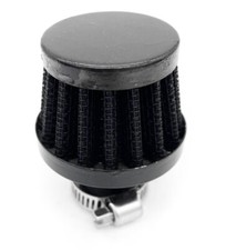 Black 25mm Mini Air Intake Crankcase Breather Filter Valve Cover Catch Tan-2