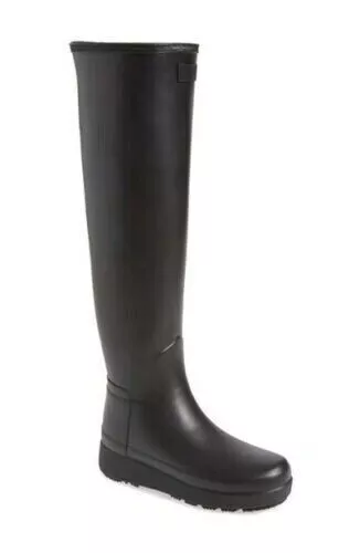 New Hunter Women s Refined Creeper Tall Boot Black Size US 7