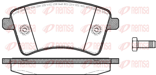 Remsa BremsbeläGe Bremsbelegsatz Vorne Passend FüR Renault Kangoo/Grand-image