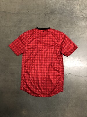2012 Manchester United Nike Home Kit Plaid Dri-Fit Soccer Jersey