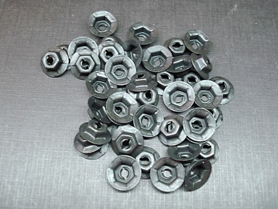45 pcs 1/8'' emblem name plate script nuts fits Chrsyler Dodge Plymouth DeSoto