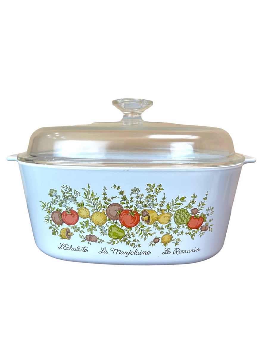 Vintage Corning Ware Spice Of Life La Marjolaine QT A-5-B Casserole w/Lid