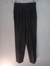 Vtg Talbots Wool Pants Womens Petite 4 Gray Tapered Leg Lined Made In USA