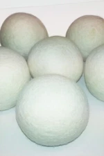 6-PACK XL Natural Wool Dryer Balls | Fabric Softener Alternative - 100% Organic