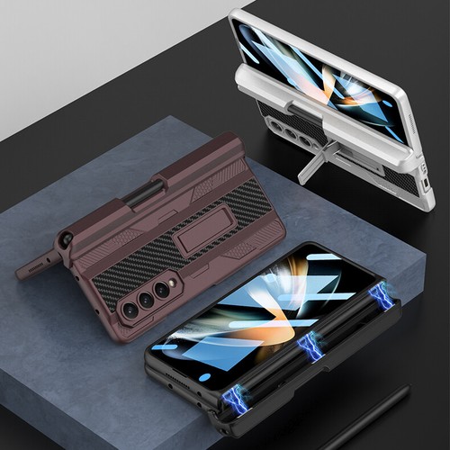 For Samsung Galaxy Z Fold5 4 3 Shockproof Armor Hard Phone Pen Slot Case Cover - Photo 10 sur 23