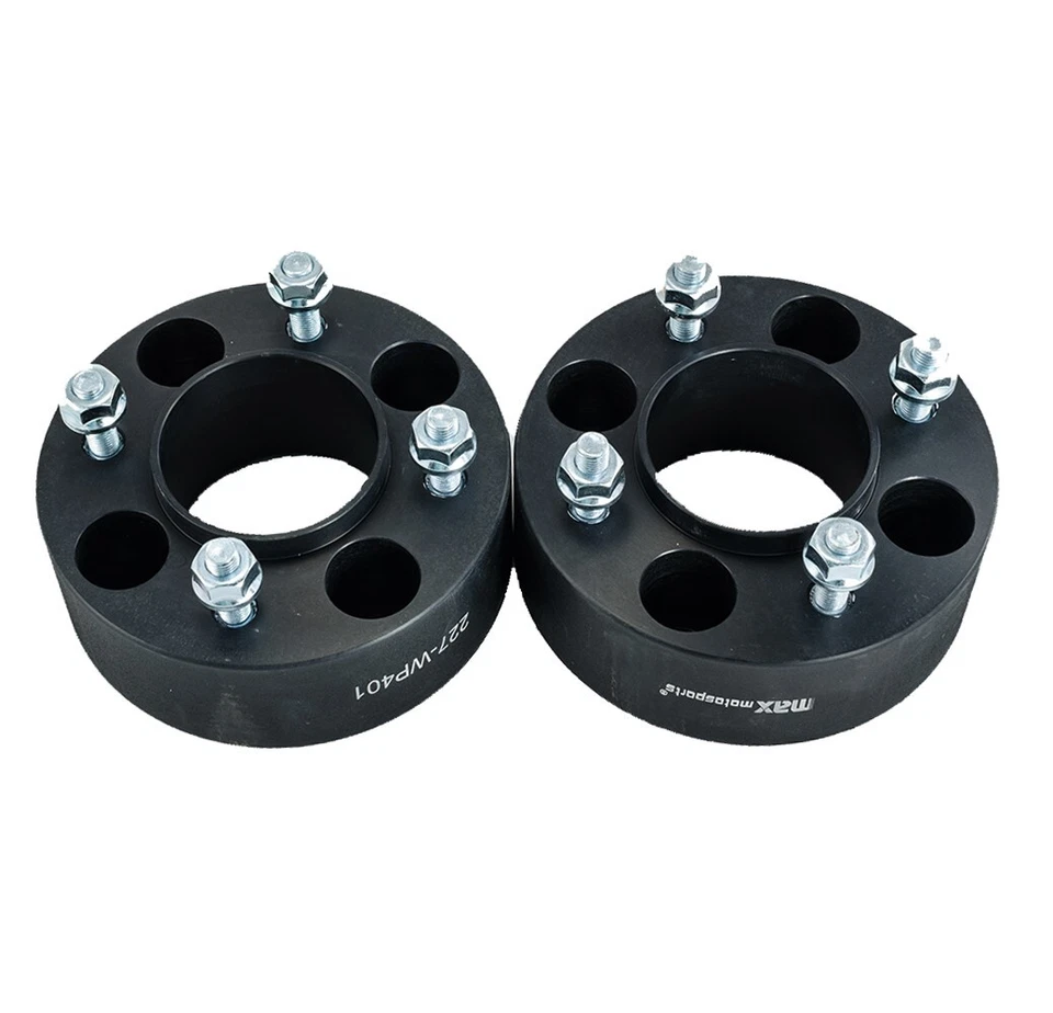 2PC 2.0'' 4x110 ATV Black Wheel Spacers for Yamaha Rhino 660 700 Kawasaki 4/110 - Image 2 of 2