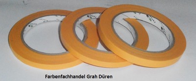 3 Rollen Goldband Plus, (6 + 8 + 10 mm)  x 50 m, Fine Line Goldband, Qualität