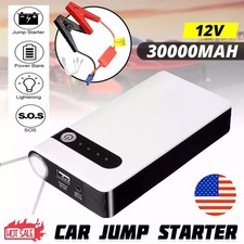 30000mAh Portable Car Jump Starter Booster Jumper Box Power Bank Battery Charger