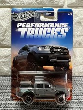 Hot Wheels Silver Series Performance Trucks 4/5 2019 Ford Ranger Raptor Gray