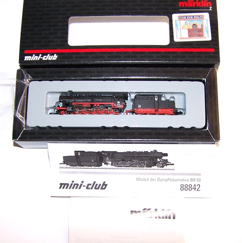 Märklin Mini Club 88842 Spur Z BR 50 Dampflokomotive DB BN 50 1581 OVP