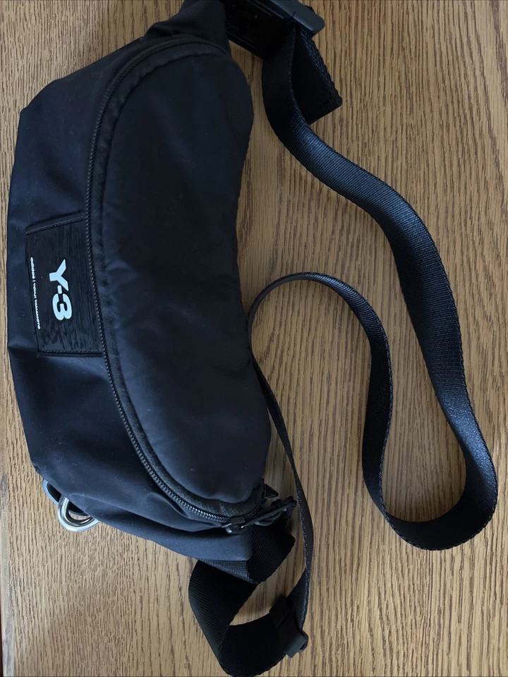Y-3 Yohji Yamamoto Adidas Unisex Logo Cintura/Bolso Cinturón/Riñonera Negro Foto 3 de 4
