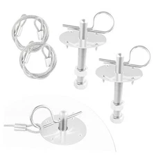 Stainless Steel Car Hood Pins Kit - Car Hood Cover Quick Release Pin for Silver