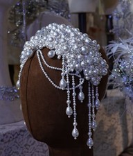 Princess great pearls Crystal Bridal Tiaras Crowns Wedding zircon Headpiece