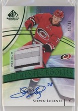 2020 SP Game Used Authentic Rookies Green 11/35 Steven Lorentz Patch Auto 04f2