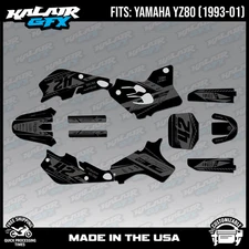 Graphics Kit for Yamaha YZ 80 (93-01) YZ80 Lethal Series - Smoke