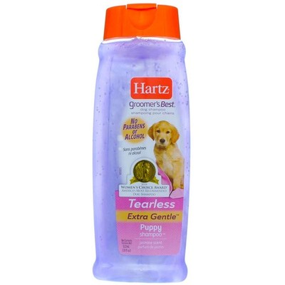 2 Pack Hartz Groomer's Best Tearless Puppy Shampoo, Jasmine, 18 fl oz