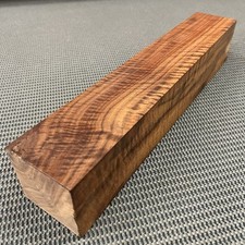 CW373 Curly Claro Walnut Billet Block Carving Craft Knife Handle Game Call 14.9"