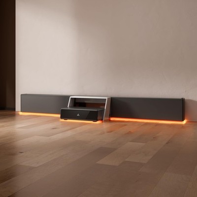 AWOL RGB Glow Station: 130'' UST Projector Stand with LED & Power Management