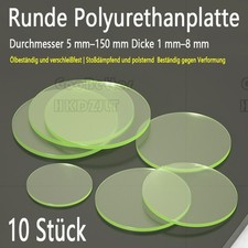 Okrągły panel poliuretanowy PU Elastyczne tworzywa sztuczne Poduszka amortyzująca Grubość 1 - 8mm