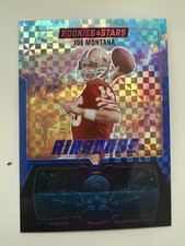 JOE MONTANA 2025 Panini Rookies & Stars Airborne Football BLUE PLAID Prizm