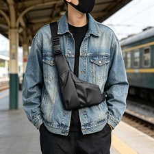 1PC Men Anti-Theft Triangle Chest Bag Adjusta...