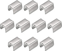 100 StüCk Bandklemmen Umklappen Quetsch Crimp Enden 15X9Mm Endkappen Schmuck Ver
