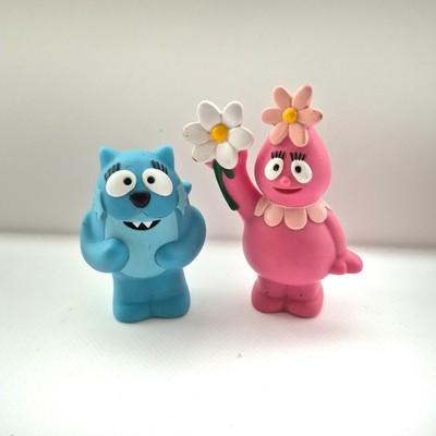 Yo Gabba Gabba Toodee und Foofa Mini Figuren X2 2008 Spin Master Spielzeug