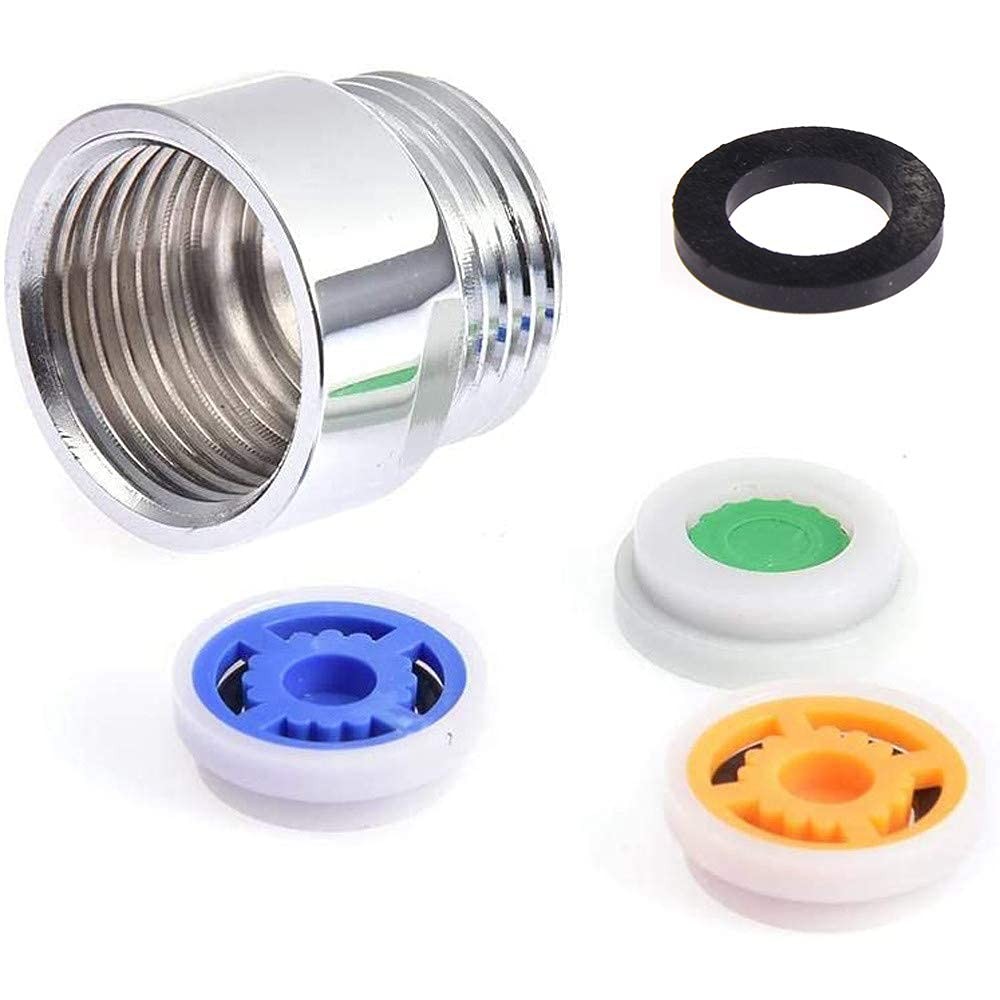 Juliyeh Shower Flow Reducer Limiter Set,Restrictor Medium, Silver