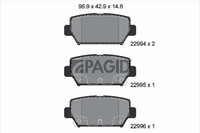 Pagid Bremsbelagsatz BremsklöTze FüR Mitsubishi Eclipse Cross GK Gk_
