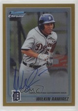2010 Bowman Chrome Prospects Gold Refractor 13/50 Wilkin Ramirez Auto 0v1