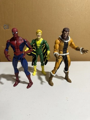 Marvel Figures Lot: Spidey/ Banshee/ ?