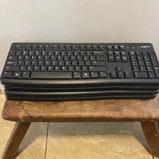Lot of 4 Logitech K120 Wired USB Keyboards 4 Logitech B100 Wired Mice