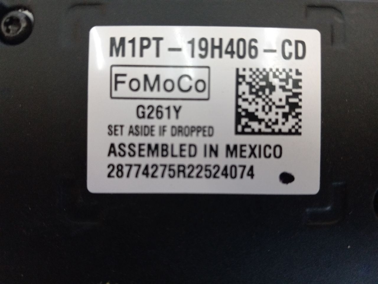 2022 BRONCO  WINDSHIELD MOUNTED CAMERA   M1PT19H406CD