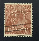 Australia KGV 1914-24. 1. 1/2d brown  Used K17