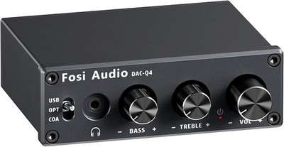Fosi Audio Q4 Kopfhörerverstärker DAC Wandler Mini Stereo Digital-Analog