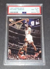 Michael Jordan Card Chicago Bulls 1995 Upper Deck Jams '97 #139 PSA 8.5
