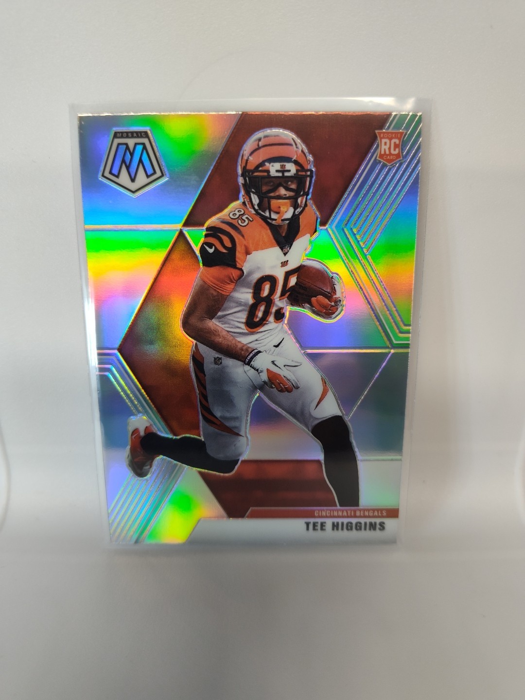🏈2020 Panini Mosaic Tee Higgins #213 Mosaic Silver Prizm Rookie Bengals RC