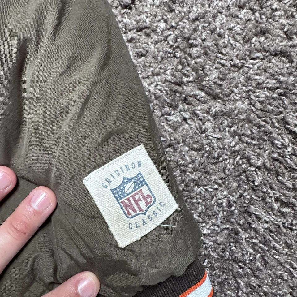 CHAQUETA ACOLCHADA REEBOK CLEVELAND BROWNS VINTAGE AÑOS 00 GRIDIRON LOGOTIPO CLÁSICO TALLA 2XL Foto 2 de 4