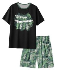 Boys Pajamas Big Boys Pajamas Short Sleeves  Shorts 2 Pieces 10 Camouflage
