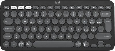 Logitech Pebble Keys 2 K380s QWERTY Italienisch Layout Graphite Tastatur