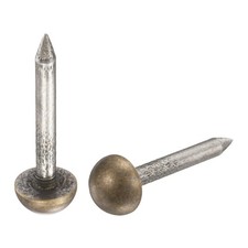 40Pcs Solid Brass Upholstery Tacks, 8mm Retro Upholstery Nails, Bronze