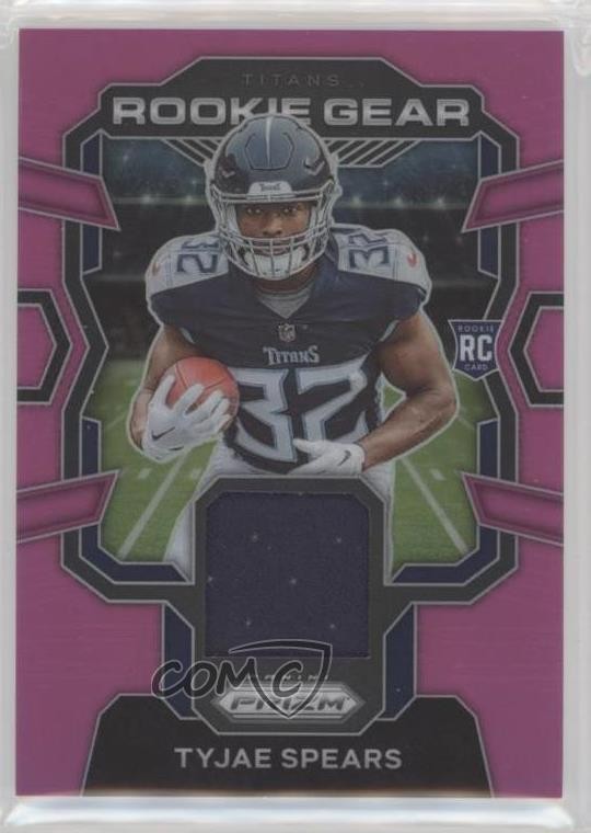 2023 Panini Prizm Rookie Gear Pink Prizm Tyjae Spears #RG-TS 0a3
