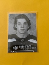 2021-22 Upper Deck Series 2 Hockey Jake Neighbors P-42 B&W /99 Portraits Rookie
