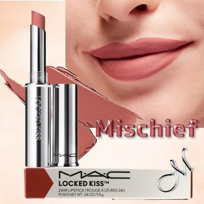MAC Cosmetics Locked Kiss 24hr Lipstick* ~ 61 MISCHIEF (Nude Pink) 1.8g NIB $34